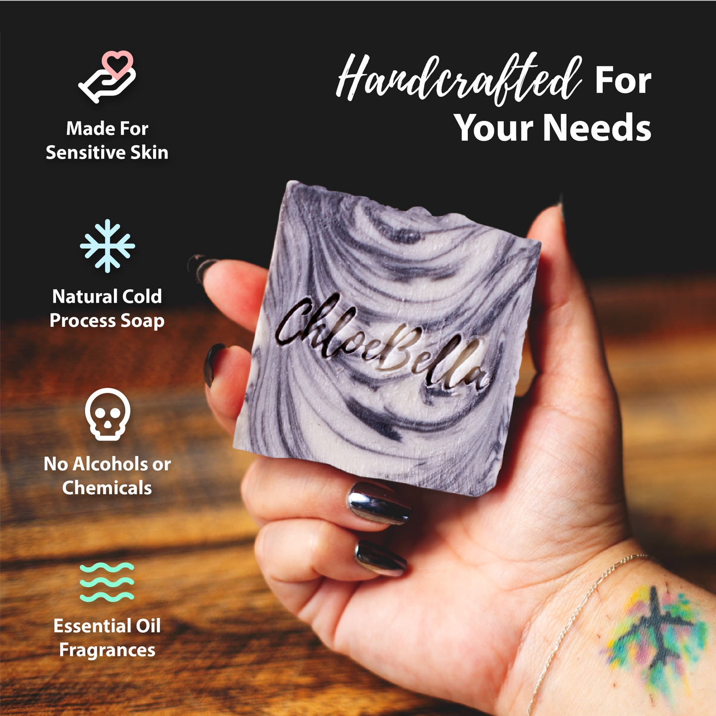 Carbon Elite Soap Body Bar - ChloeBella Handcrafted