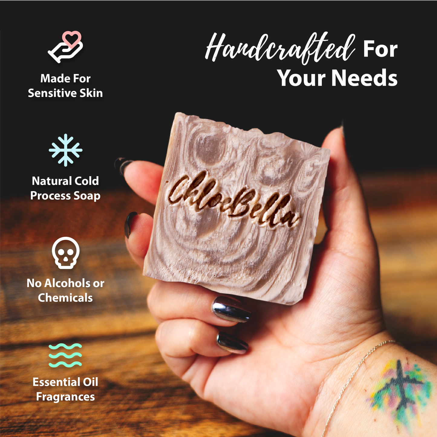 New Moon Soap Body Bar - ChloeBella Handcrafted