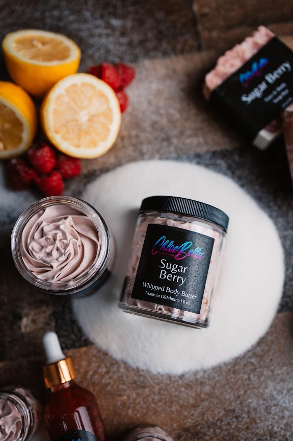 Sugar Berry Body Butter Moisturizer - ChloeBella Handcrafted