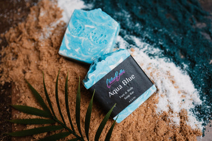 Aqua Blue Soap Bar - ChloeBella Handcrafted