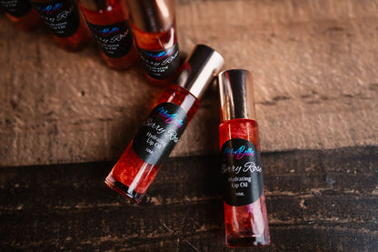 Berry Rose Hydrating Lip Oil - ChloeBella Handcrafted