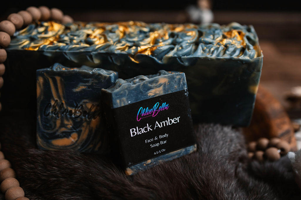 Black Amber Soap Bar - ChloeBella Handcrafted