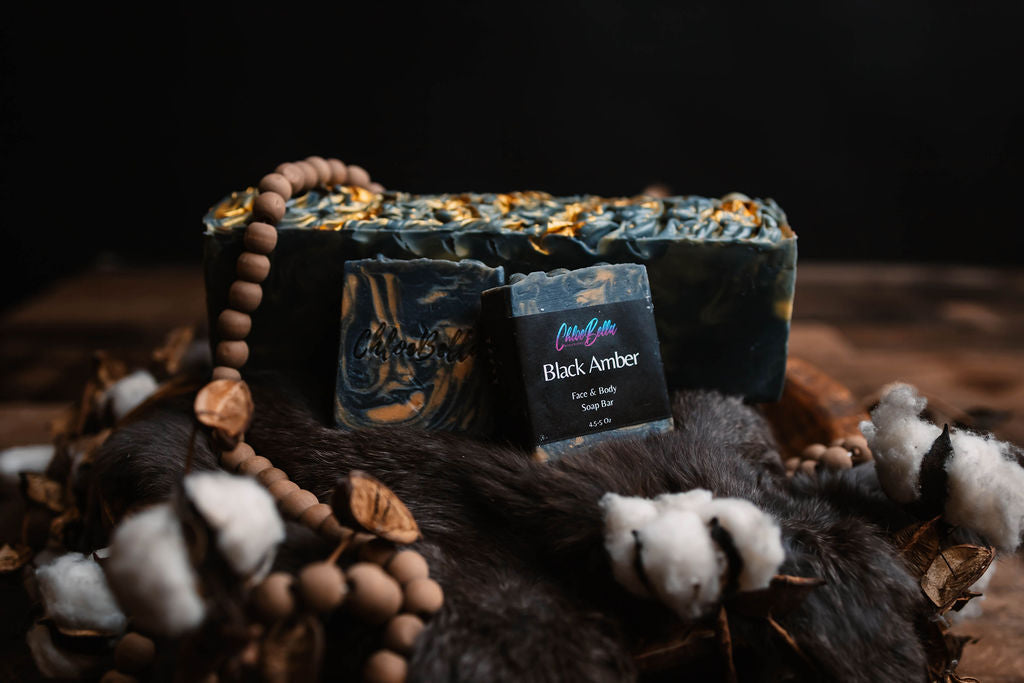 Black Amber Soap Bar - ChloeBella Handcrafted